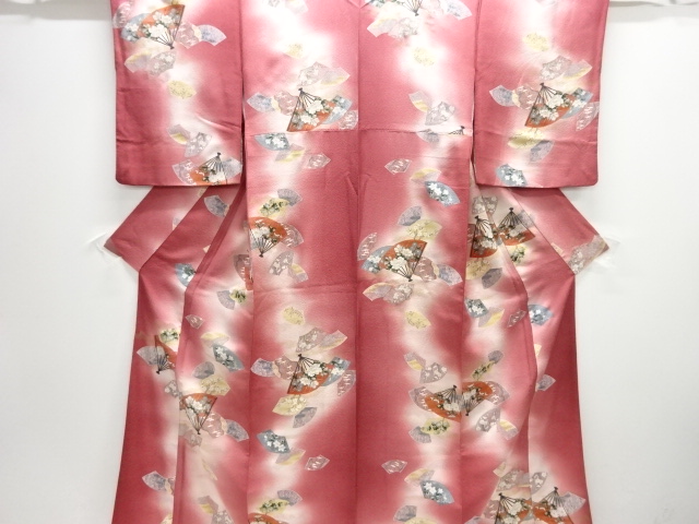 扇散らし模様小紋着物